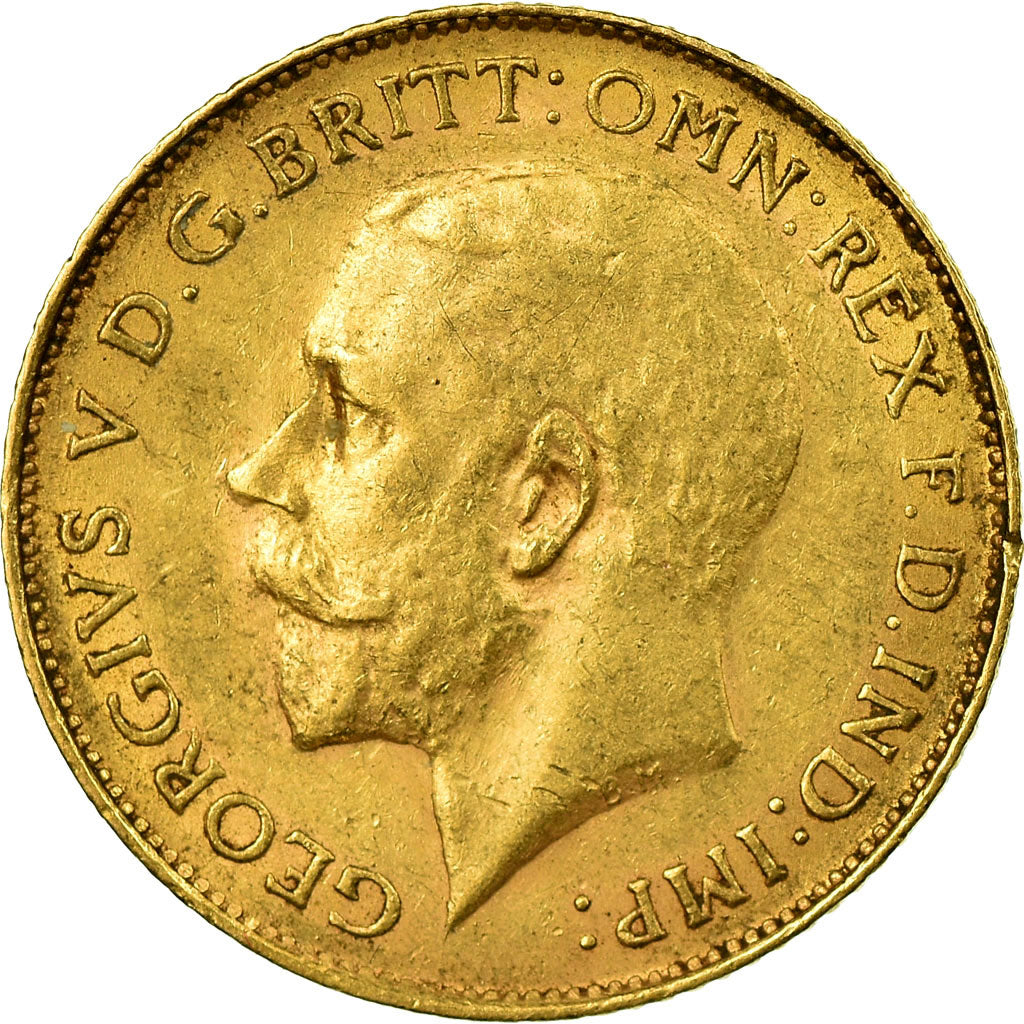 Munten, Zuid Afrika, George V, 1/2 Sovereign, 1926, Pretoria, ZF, Goud, KM:20