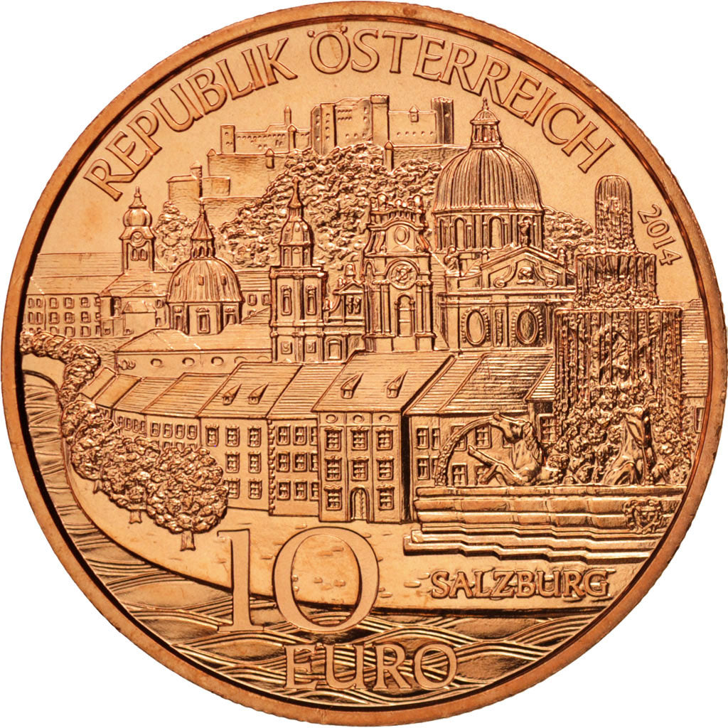 Austria, 10 Euro, 2014, MS(65-70), Bronze, KM:New