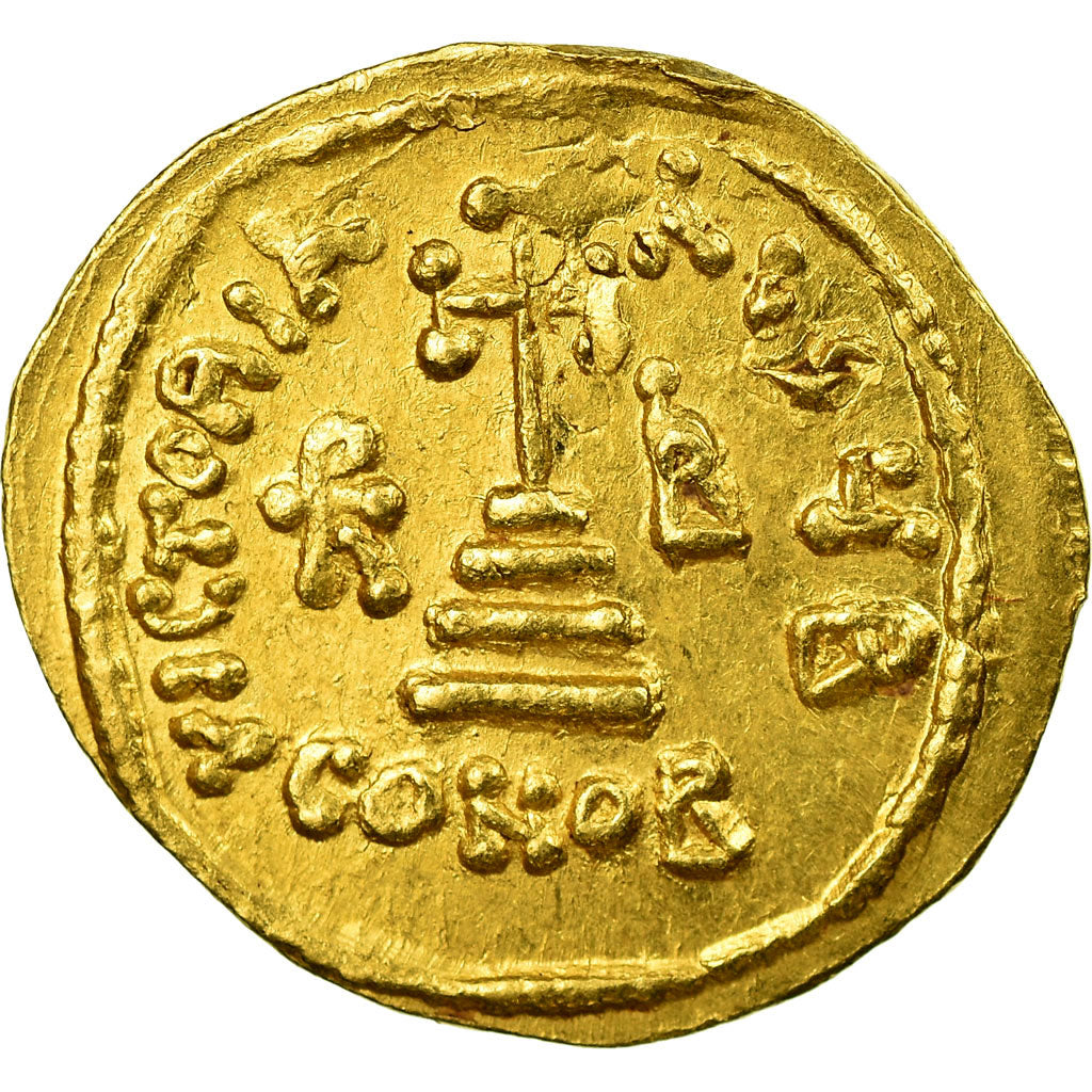 Coin, Heraclius, Constantine, Solidus, 638-639, Constantinople, AU(55-58), Gold