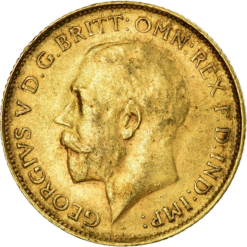Moneda, Sudáfrica, George V, 1/2 Sovereign, 1926, Pretoria, MBC, Oro, KM:20