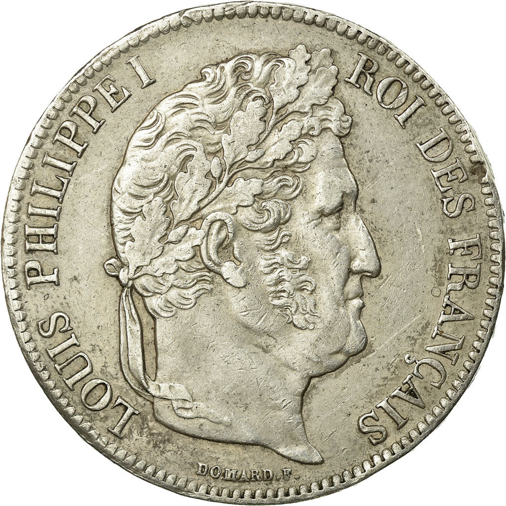 Moneta, Francia, Louis-Philippe, 5 Francs, 1837, Lille, BB, Argento, KM:749.13