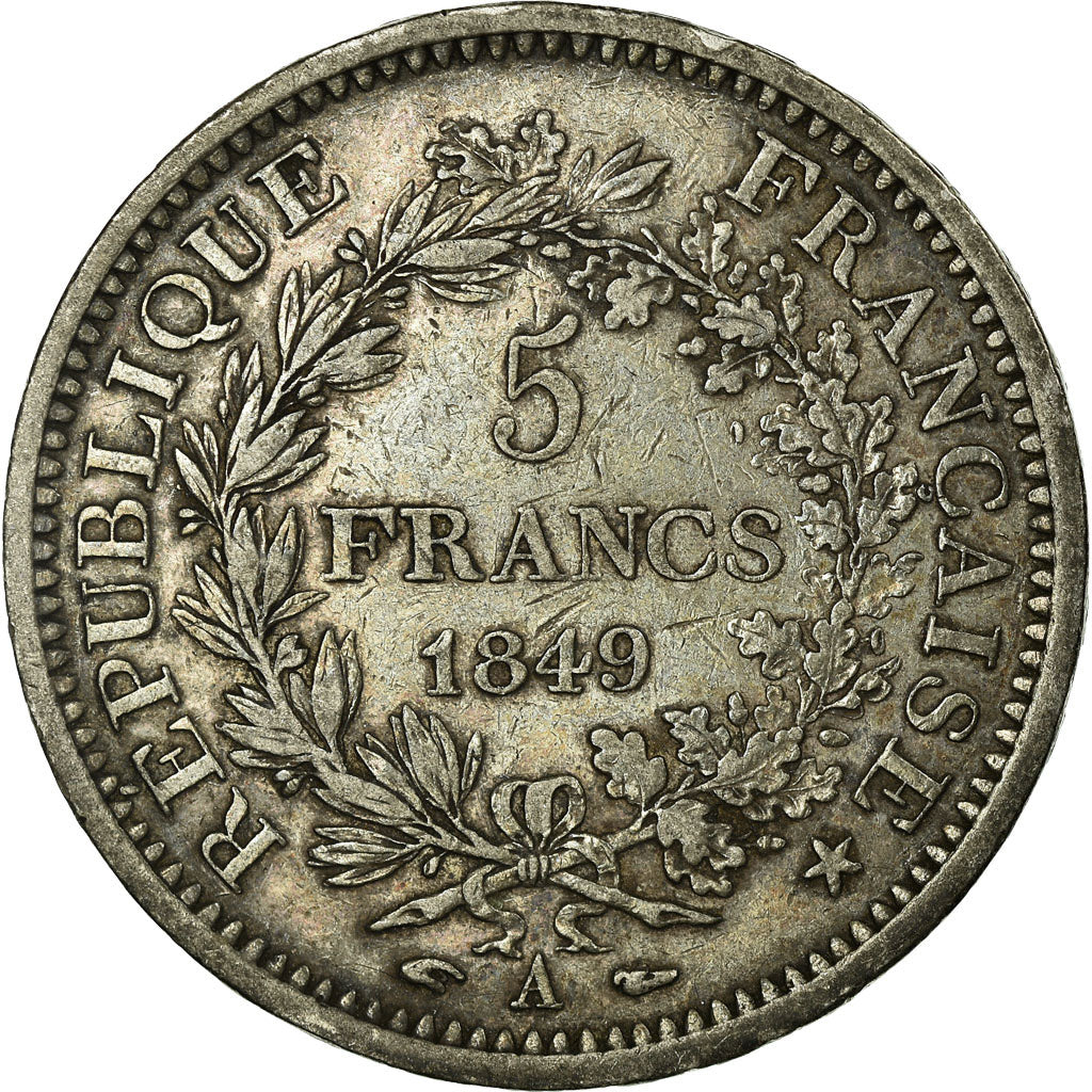 Coin, France, Hercule, 5 Francs, 1849, Paris, EF(40-45), Silver, KM:756.1