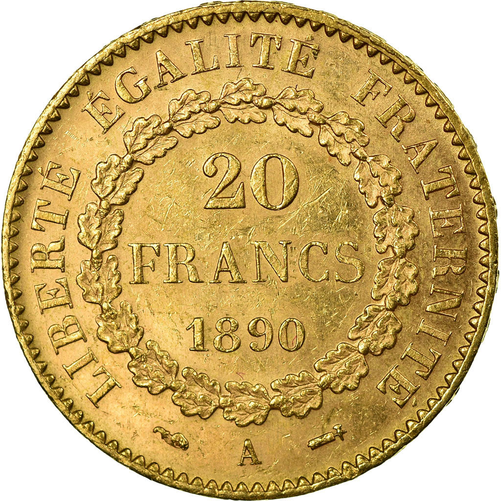 Monnaie, France, Génie, 20 Francs, 1890, Paris, SUP, Or, Gadoury:1063, KM:825