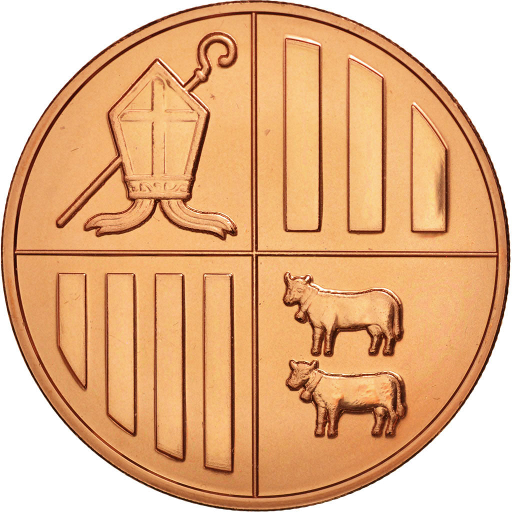 Andorra, Centimo, 2014, Copper, KM:New