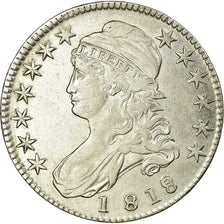 Moneta, Stati Uniti, Capped Bust, Half Dollar, 1818/7, U.S. Mint, Philadelphia