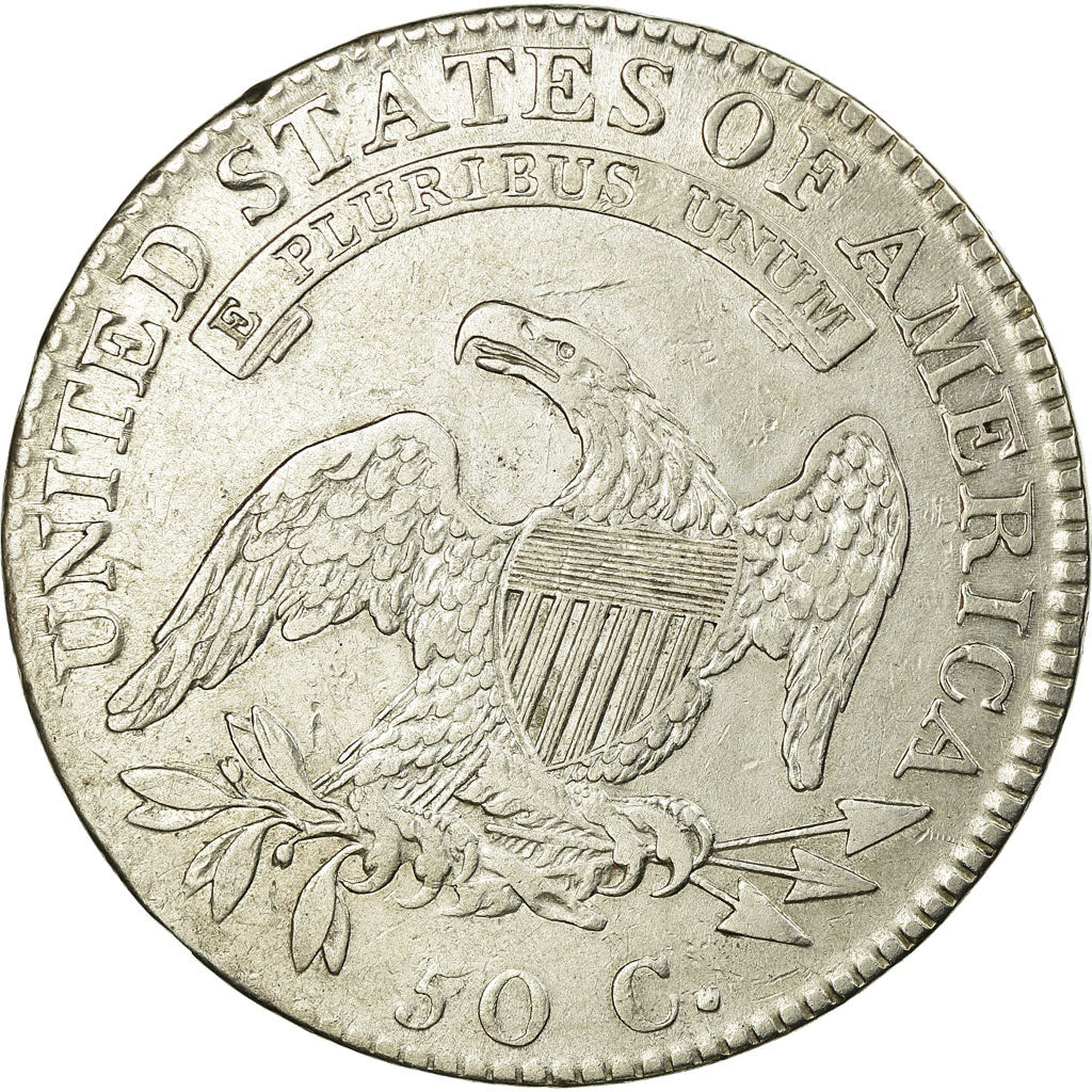 Moneta, Stati Uniti, Capped Bust, Half Dollar, 1818/7, U.S. Mint, Philadelphia