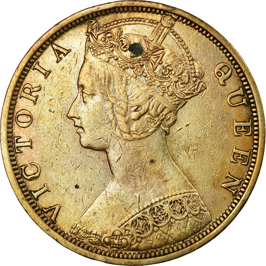 Coin, Hong Kong, Victoria, Cent, 1880, EF(40-45), Bronze, KM:4.3