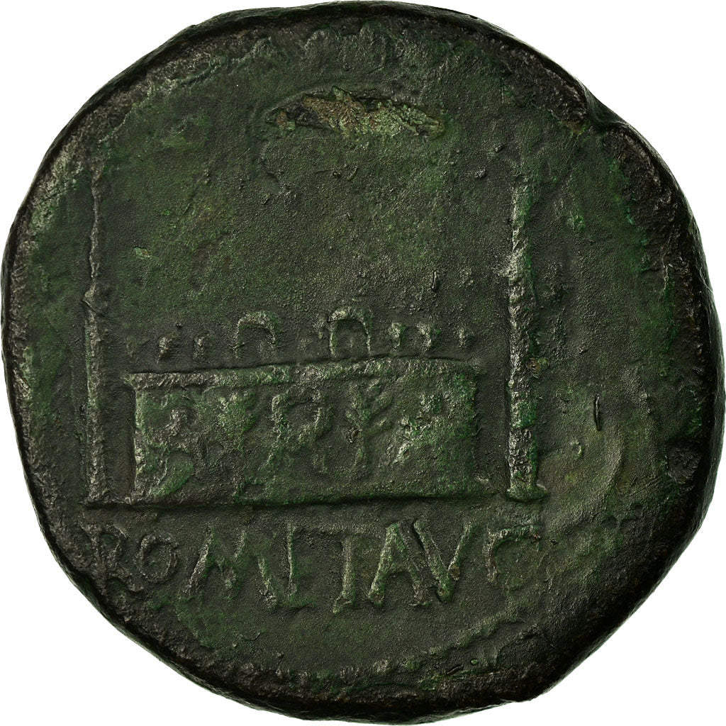 Coin, Augustus, As, 15-10 BC, Lyon - Lugdunum, VF(30-35), Bronze, RIC:230