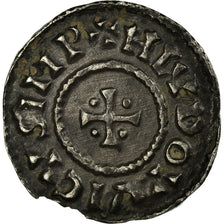 Coin, France, Louis le Pieux, Denier, 822-840, Variety, AU(50-53), Silver