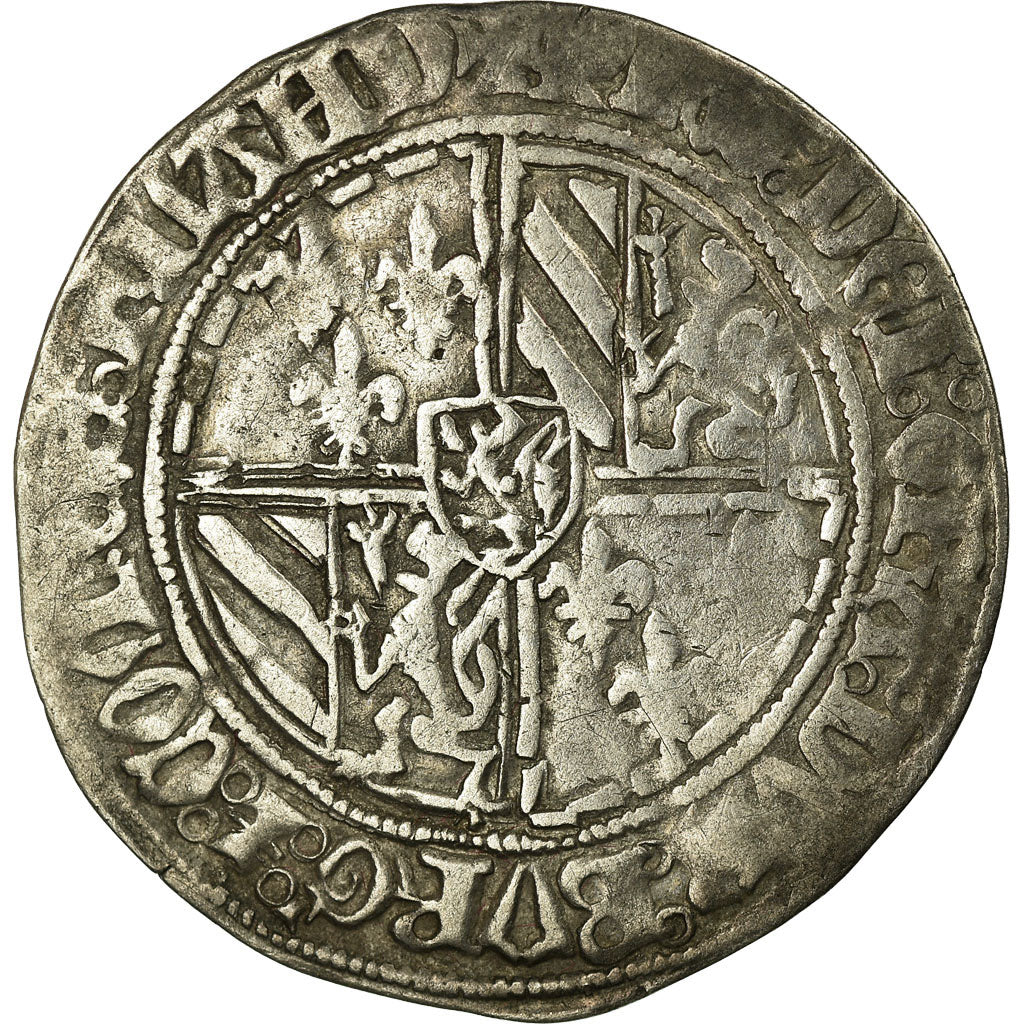 Monnaie, Belgique, Flandre, Philippe le Bon, Double gros vierlander, Bruges