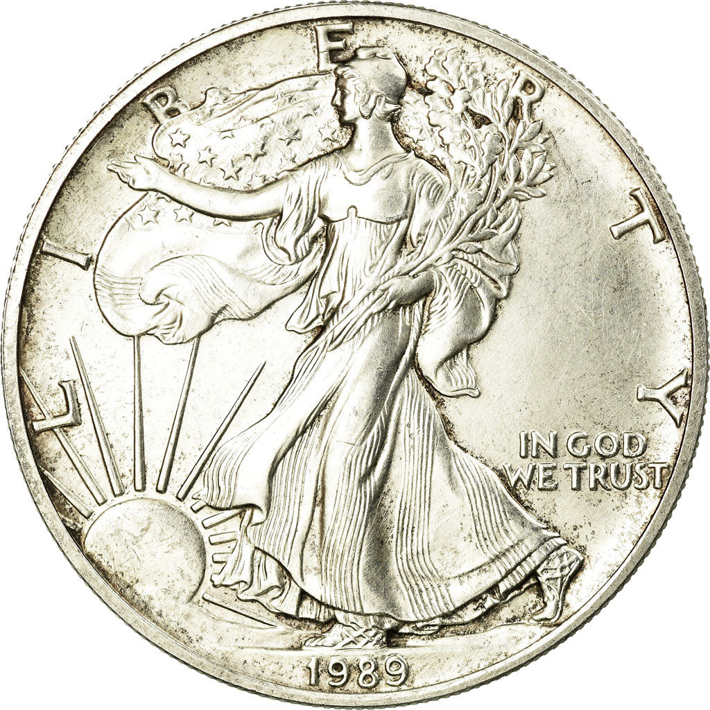 Coin, United States, Dollar, 1989, U.S. Mint, Philadelphia, MS(60-62), Silver