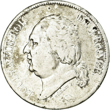 Munten, Frankrijk, Louis XVIII, 5 Francs, 1816, Bayonne, FR+, Zilver, KM:711.8