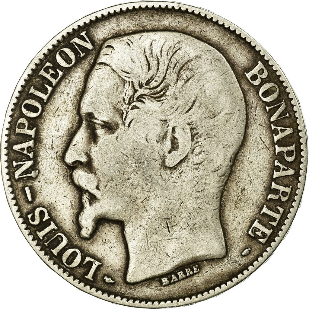 Coin, France, Napoléon III, 5 Francs, 1852, Paris, VF(30-35), Silver, KM:773.1