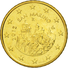 San Marino, 50 Euro Cent, 2012, SC, Latón, KM:484