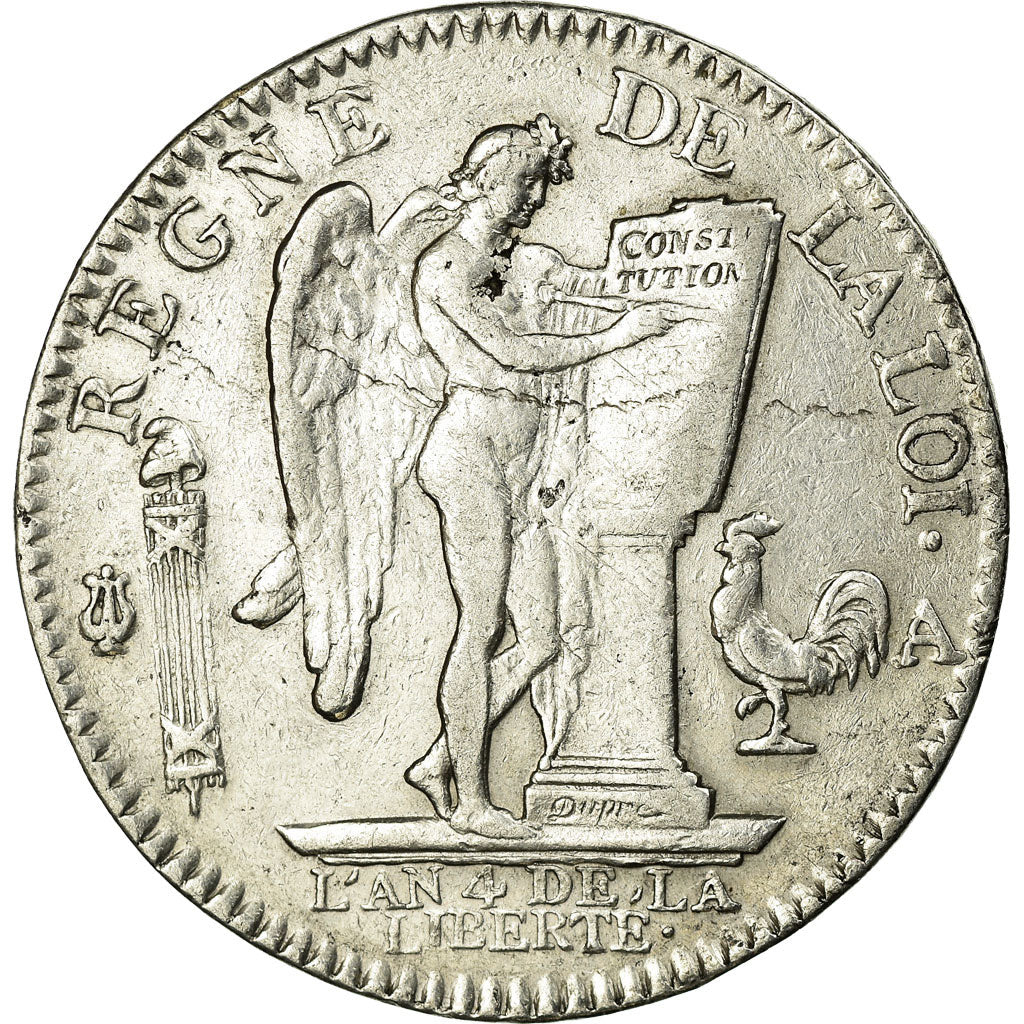 Moeda, França, Louis XVI, Écu de 6 livres françois, ECU, 6 Livres, 1792