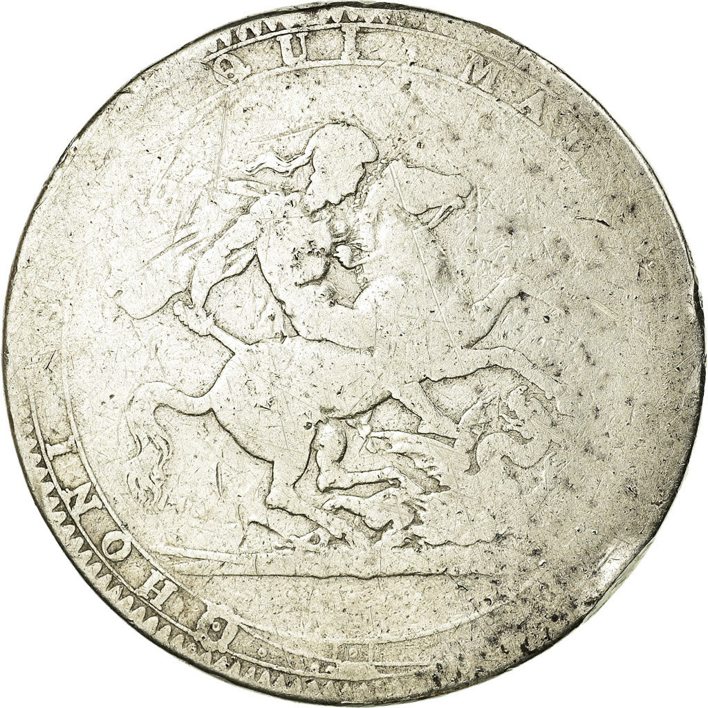 Coin, Great Britain, George III, Crown, F(12-15), Silver