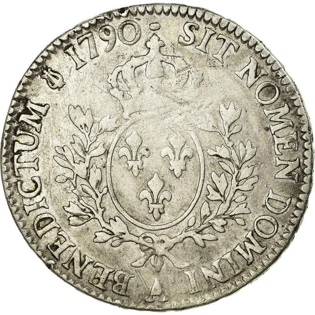 Coin, France, Louis XVI, Écu aux branches d'olivier, Ecu, 1790, Paris