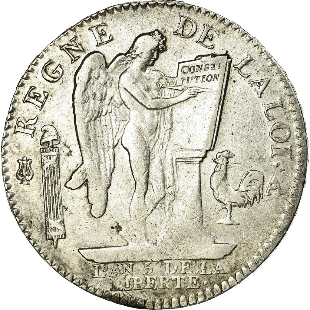 Moeda, França, Louis XVI, Écu de 6 livres françois, ECU, 6 Livres, 1793