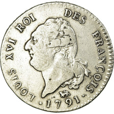 Coin, France, Louis XVI, 30 sols françois, 30 Sols, 1791, Paris, VF(30-35)