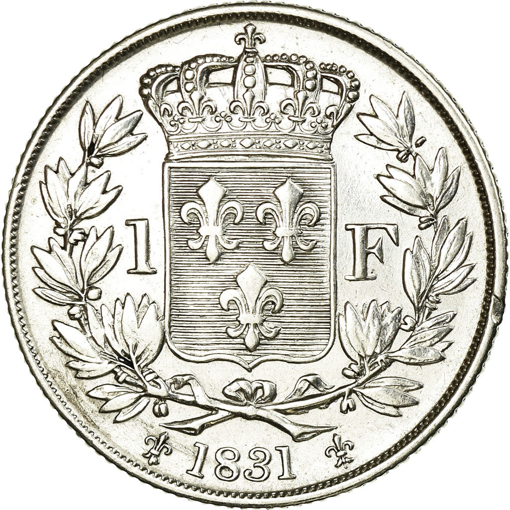 Munten, Frankrijk, Henri V, Franc, 1831, ZF+, Zilver, KM:28.2, Gadoury:451