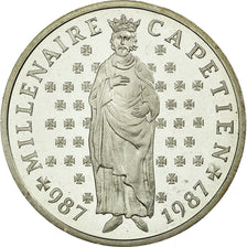 Moneta, Francia, Hugues Capet, 10 Francs, 1987, Paris, SPL, Argento, KM:961a