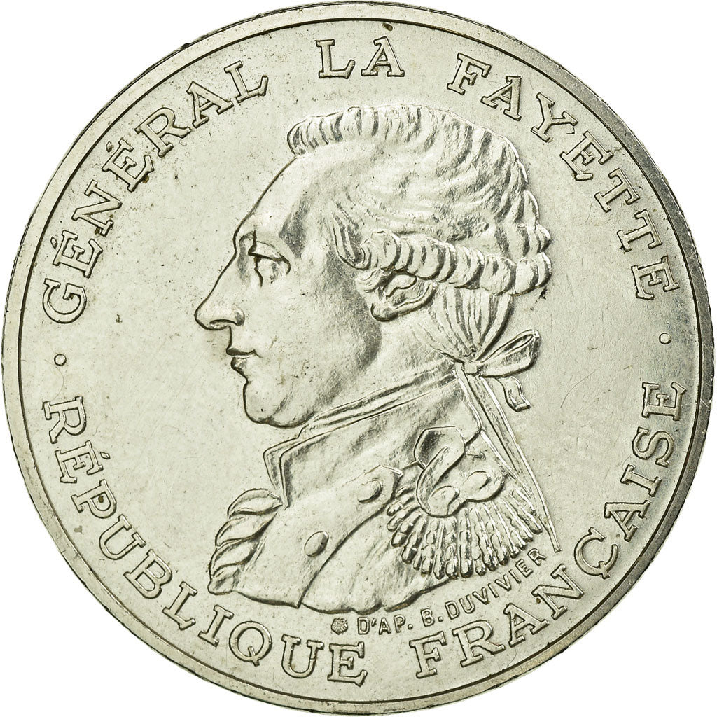 Coin, France, Lafayette, 100 Francs, 1987, Piéfort, MS(63), Silver, KM:P991a