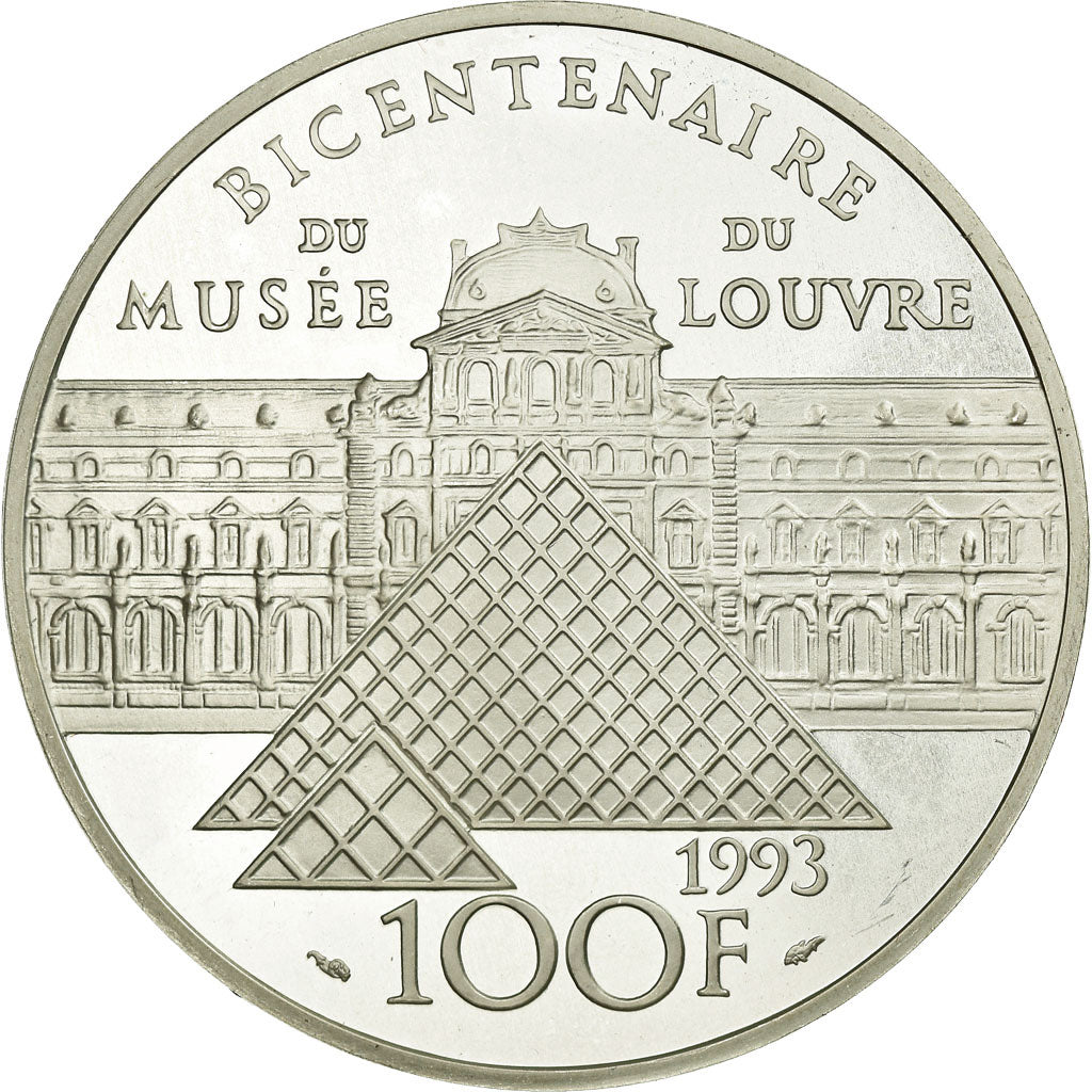 Coin, France, L'Infante, 100 Francs, 1993, MS(65-70), Silver, KM:1021