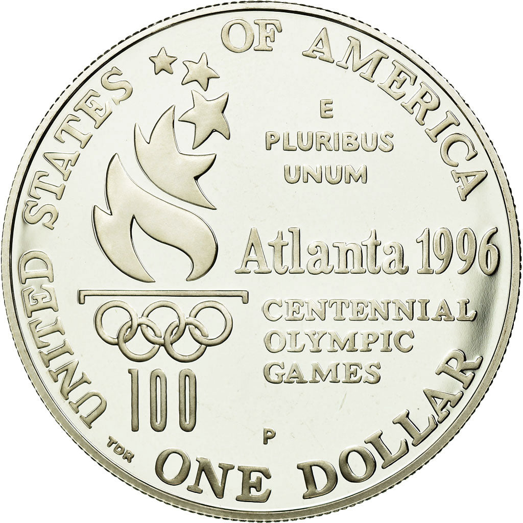 Coin, United States, Atlanta, Dollar, 1996, U.S. Mint, Philadelphia, MS(65-70)
