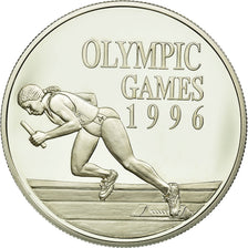 Coin, Jamaica, Elizabeth II, Olympics, 10 Dollars, 1996, MS(65-70), Silver