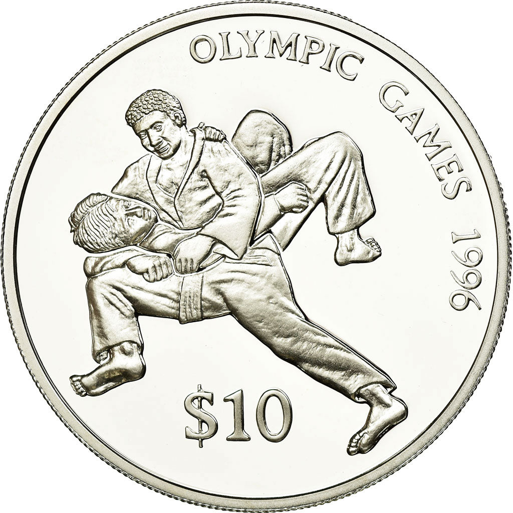 Moneta, Figi, Elizabeth II, Olympics, 10 Dollars, 1993, FDC, Argento, KM:67