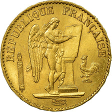 Munten, Frankrijk, Génie, 20 Francs, 1875, Paris, PR, Goud, KM:825