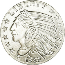 Coin, United States, Indian Head, 1/2 Oz, U.S. Mint, MS(65-70), Silver