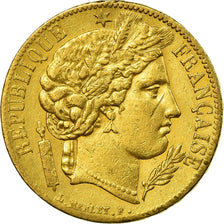 Coin, France, Cérès, 20 Francs, 1850, Paris, EF(40-45), Gold, KM:762