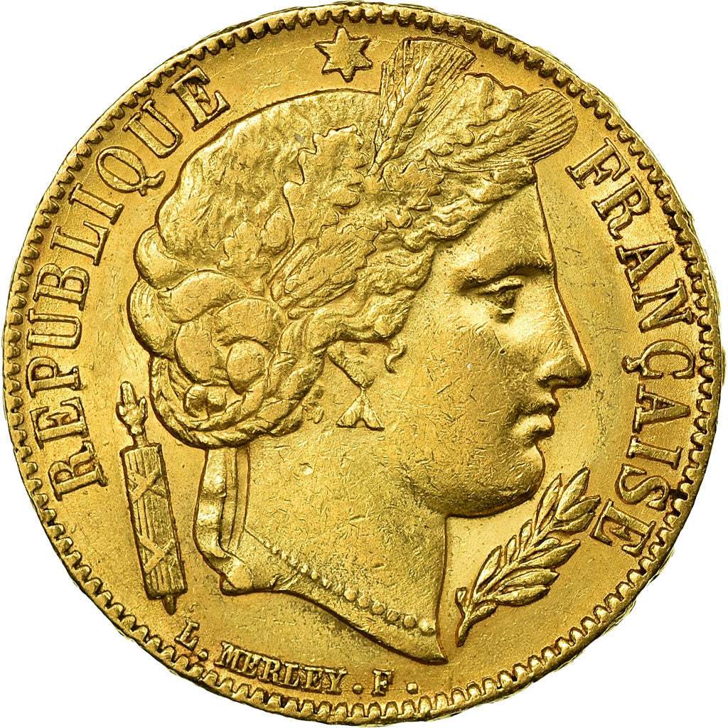 Coin, France, Cérès, 20 Francs, 1851, Paris, EF(40-45), Gold, KM:762