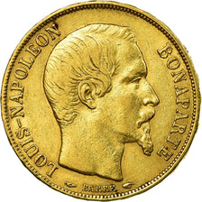 Coin, France, Napoleon III, 20 Francs, 1852, Paris, EF(40-45), Gold