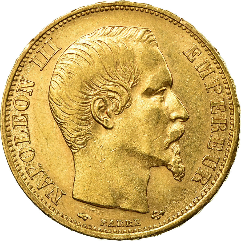 Coin, France, Napoleon III, 20 Francs, 1859, Paris, AU(50-53), Gold