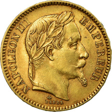 Coin, France, Napoleon III, 20 Francs, 1862, Paris, EF(40-45), Gold
