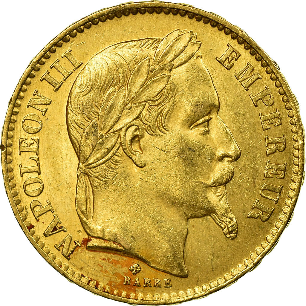 Monnaie, France, Napoléon III, 20 Francs, 1868, Strasbourg, TTB+, Or