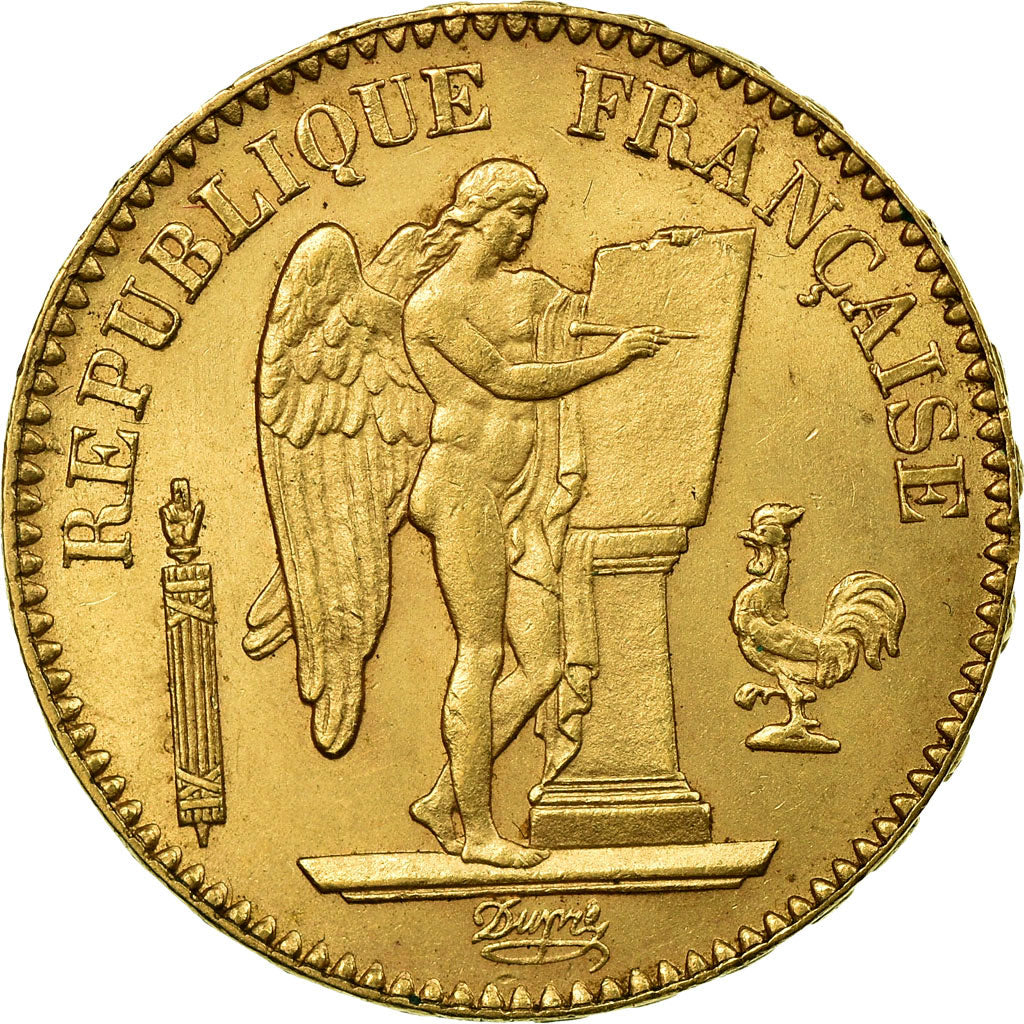 Moneda, Francia, Génie, 20 Francs, 1887, Paris, EBC, Oro, KM:825, Gadoury:1063