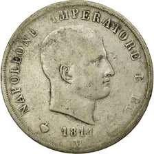 Moneta, STATI ITALIANI, KINGDOM OF NAPOLEON, Napoleon I, 5 Lire, 1811, Milan