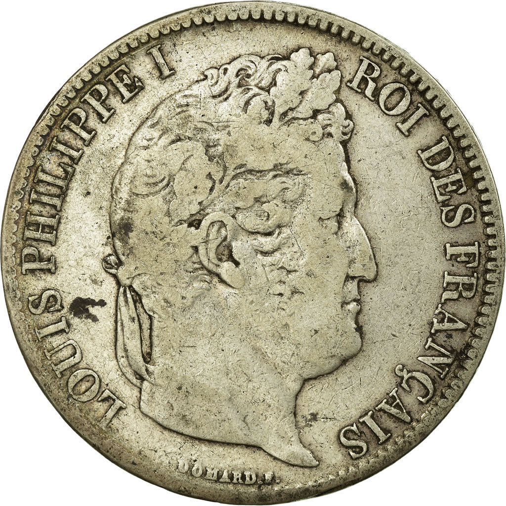 Coin, France, Louis-Philippe, 5 Francs, 1831, Marseille, VF(20-25), Silver