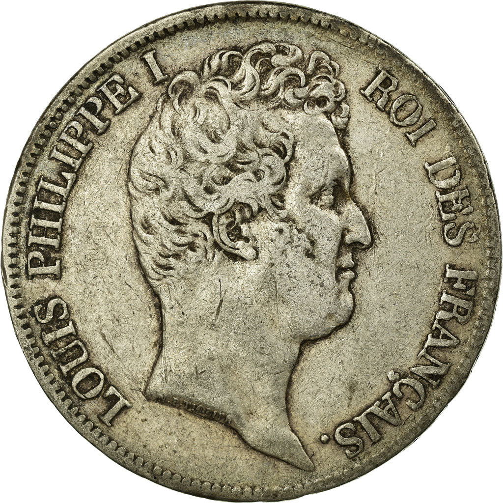 Moneta, Francia, Louis-Philippe, 5 Francs, 1831, Limoges, MB+, Argento