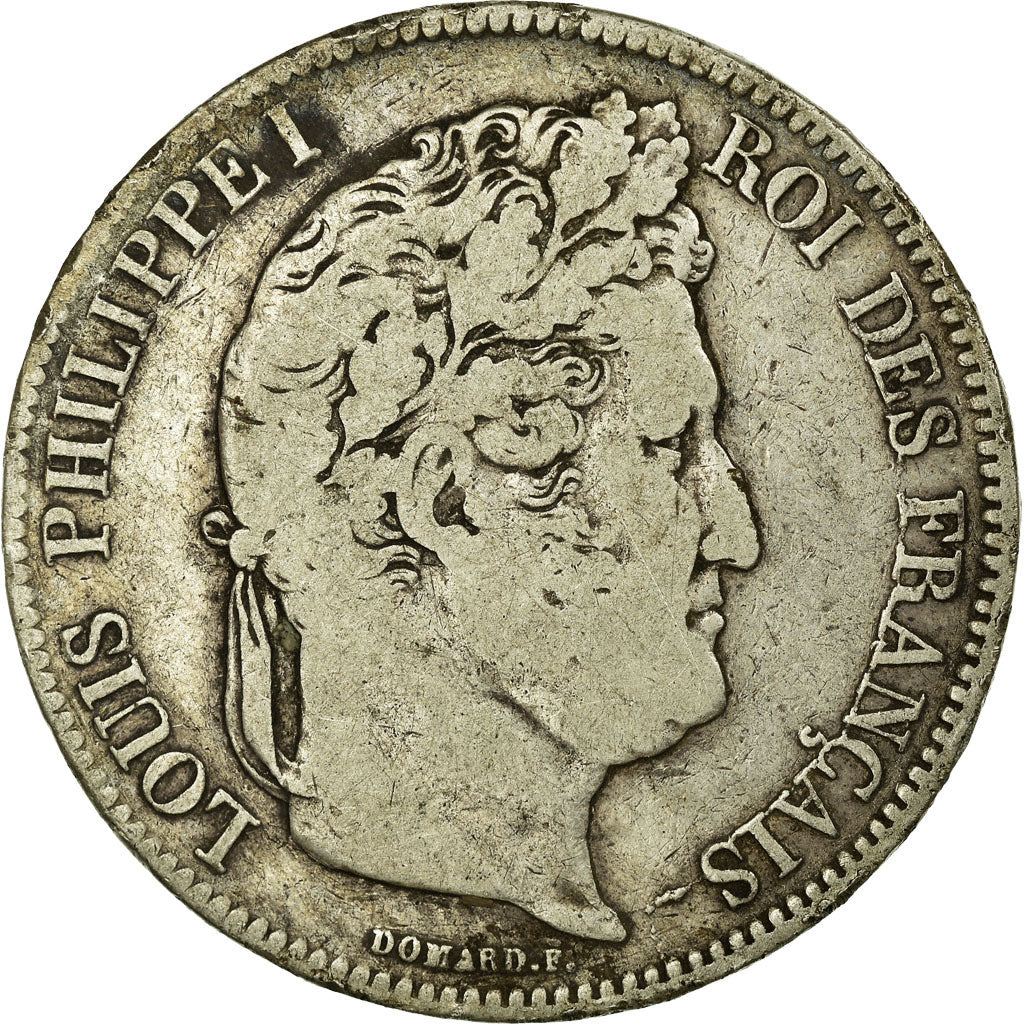 Coin, France, Louis-Philippe, 5 Francs, 1832, La Rochelle, VF(20-25), Silver