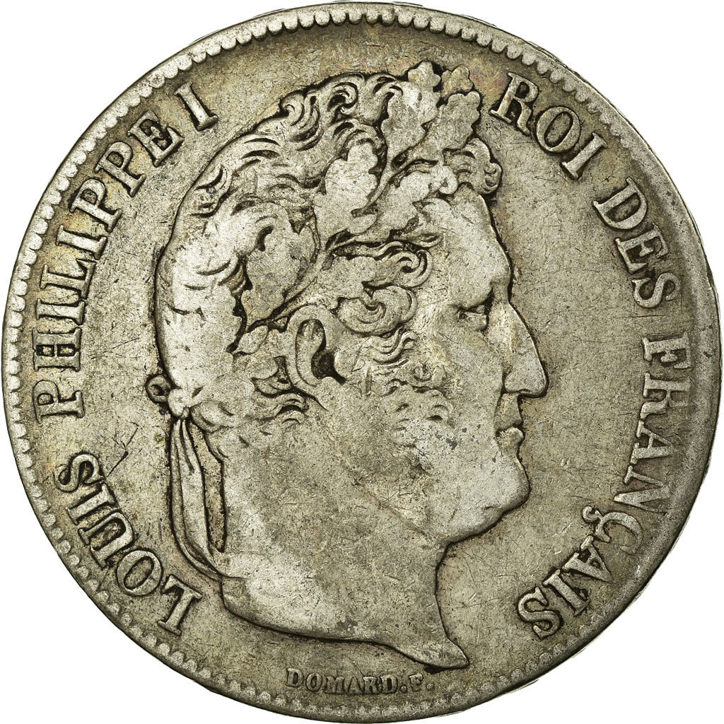Münze, Frankreich, Louis-Philippe, 5 Francs, 1836, Strasbourg, S+, Silber