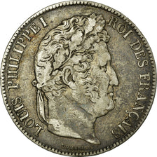 Coin, France, Louis-Philippe, 5 Francs, 1836, Rouen, VF(30-35), Silver