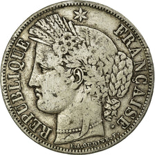 Münze, Frankreich, Cérès, 5 Francs, 1849, Paris, S+, Silber, KM:761.1