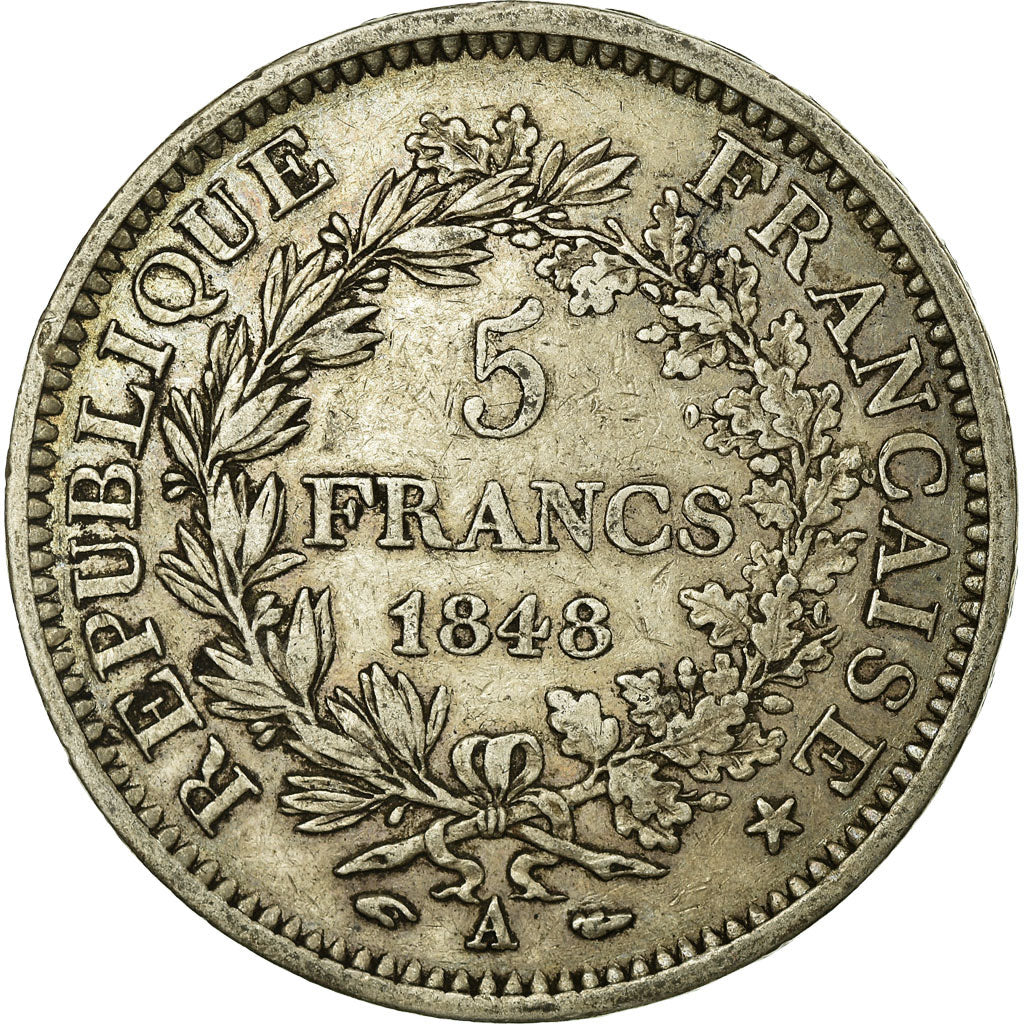 Coin, France, Hercule, 5 Francs, 1848, Paris, EF(40-45), Silver, KM:756.1