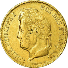 Coin, France, Louis-Philippe, 40 Francs, 1834, Paris, EF(40-45), Gold, KM:747.1