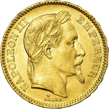 Moneda, Francia, Napoleon III, Napoléon III, 20 Francs, 1866, Strasbourg, EBC