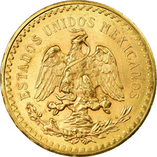 Munten, Mexico, 50 Pesos, 1945, Mexico City, PR, Goud, KM:481